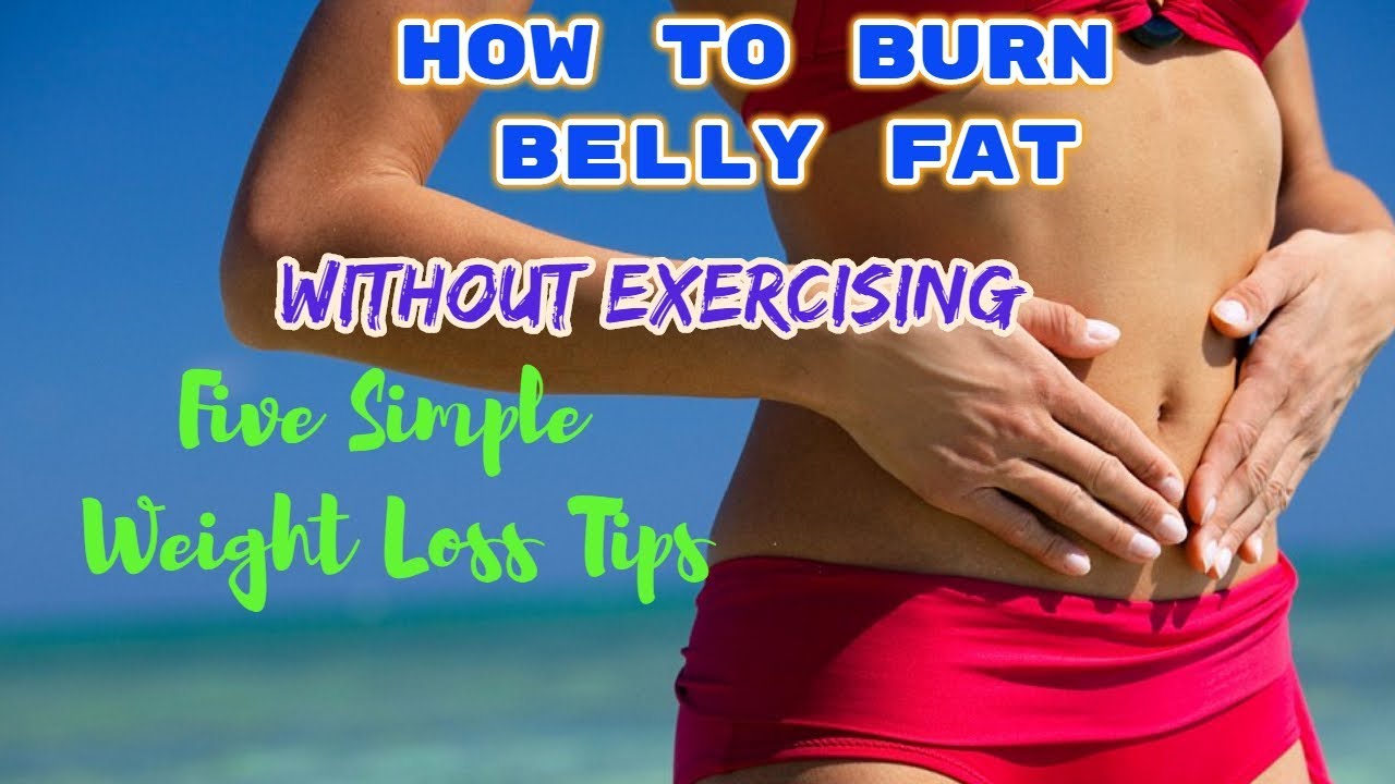 Read more about the article How To Burn Belly Fat, Without Exercising: Five Simple Weight Loss Tips