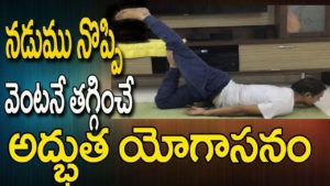 Yoga For Back Pain Relief In Telugu | Yoga For Back Pain Relief | Yoga For Back Pain| Back Pain Yoga