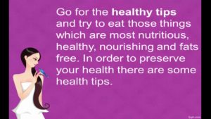 Read more about the article Health tips for a healthy life style   Health and Fitness 2019