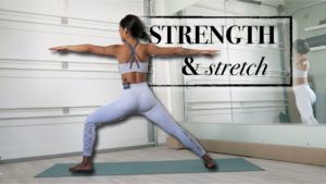Yoga to get Strong and Stretchy at Home // intermediate+ beginner flow